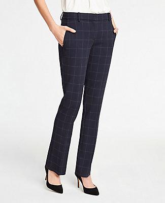 Ann Taylor The Straight Leg Pant In Windowpane