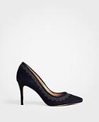 Ann Taylor Ramona Flannel Scalloped Pumps