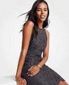 Ann Taylor Butterfly Lace Sheath Dress