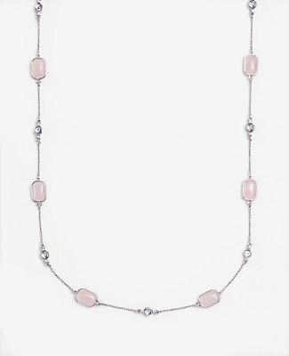 Ann Taylor Crystal Stone Station Necklace