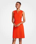 Ann Taylor Split Neck Sheath Dress