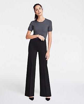 Ann Taylor Side Zip Wide Leg Pants