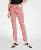 Ann Taylor The Cotton Crop Pant In Gingham