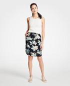 Ann Taylor The Drawstring Skirt In Chinoiserie Tropics