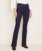 Ann Taylor Curvy Sculpting Pockets Boot Cut Jeans In Dark Rinse Wash