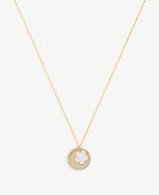 Ann Taylor Mother Of Pearl Flower Pendant Necklace