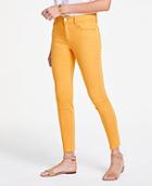 Ann Taylor Performance Stretch Cut Hem Skinny Jeans In Wild Pollen