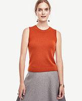 Ann Taylor Cashmere Cropped Shell