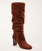 Ann Taylor Guinevere Slouchy Block Heel Boots