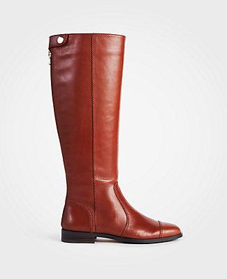Ann Taylor Adalie Extended Calf Leather Boots