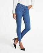 Ann Taylor Performance Stretch Skinny Jeans In Classic Blue Wash