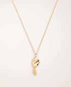 Ann Taylor Twisted Metal Pendant Necklace