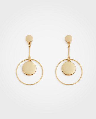 Ann Taylor Modern Metallic Drop Earrings