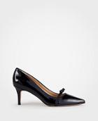Ann Taylor Leighton Patent Leather Bow Pumps