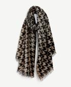 Ann Taylor Shimmer Houndstooth Scarf