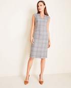 Ann Taylor The V-neck Dress In Windowpane