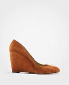 Ann Taylor Molly Suede Wedge Pumps
