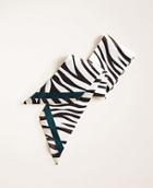 Ann Taylor Zebra Print Skinny Silk Scarf