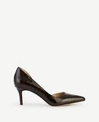 Ann Taylor Mari Tortoiseshell Print Patent D'orsay Pumps