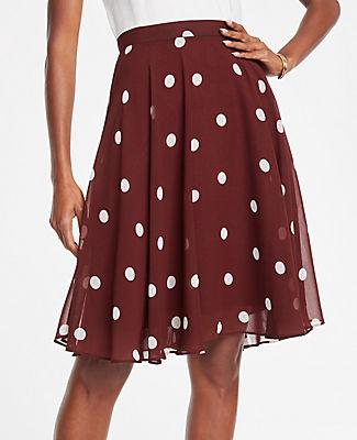Ann Taylor Polka Dot Full Skirt