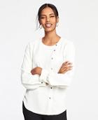 Ann Taylor Asymmetric Snap Blouse
