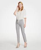 Ann Taylor The Ankle Pant In Plaid - Curvy Fit