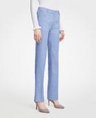 Ann Taylor The Straight Leg Pant In Linen Blend - Curvy Fit