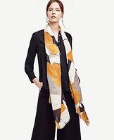 Ann Taylor Colorblock Floral Scarf