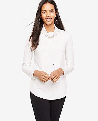 Ann Taylor Cowl Neck Sweatshirt