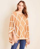 Ann Taylor Diamond Argyle Poncho