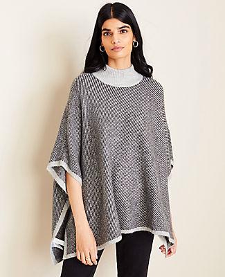 Ann Taylor Tipped Poncho
