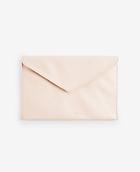 Ann Taylor Leather Envelope Clutch