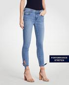 Ann Taylor Curvy Ankle Tie All Day Skinny Crop Jeans