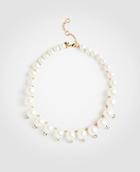 Ann Taylor Pearlized Statement Necklace