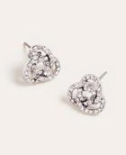 Ann Taylor Knotted Metal Stud Earrings