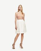 Ann Taylor Linen Blend Full Skirt
