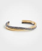 Ann Taylor Pave Twisted Metal Cuff