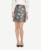 Ann Taylor Gilded Floral Skirt
