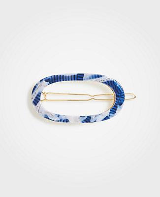 Ann Taylor Tortoiseshell Print Oval Hair Clip