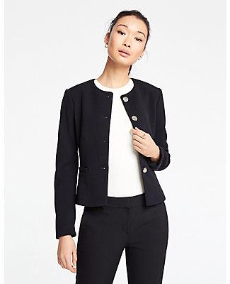 Ann Taylor Doubleweave Peplum Jacket
