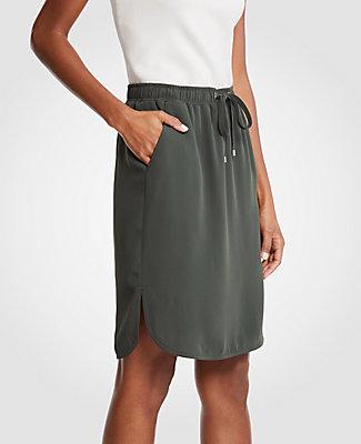 Ann Taylor Drawstring Jogger Skirt