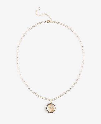 Ann Taylor Circle Charm Necklace