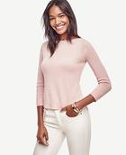 Ann Taylor Wool Cashmere Boatneck Sweater