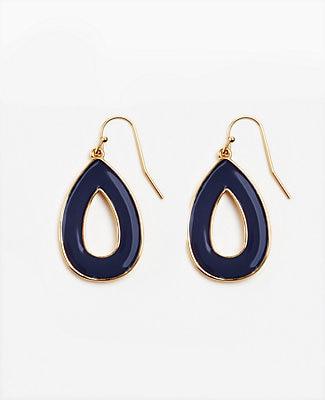 Ann Taylor Two Tone Drop Earrings