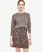 Ann Taylor Stitched Cashmere Sweater