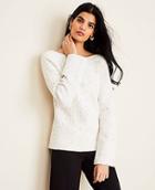 Ann Taylor Mixed Stitch Boatneck Sweater