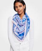 Ann Taylor Blue Floral Scarf