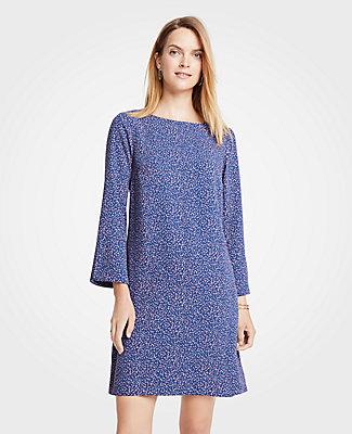 Ann Taylor Confetti Slit Sleeve Dress