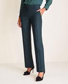 Ann Taylor The Straight Pant In Green - Classic Fit
