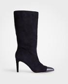 Ann Taylor Amira Suede Heeled Boots